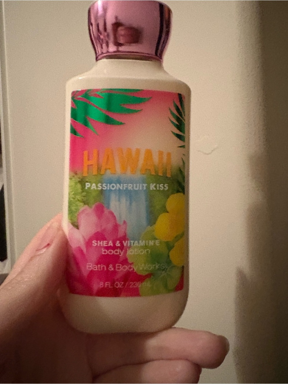 Bath & Body Works Hawaii Passionfruit Kiss Body Lotion - Pink, Green, Yellow
